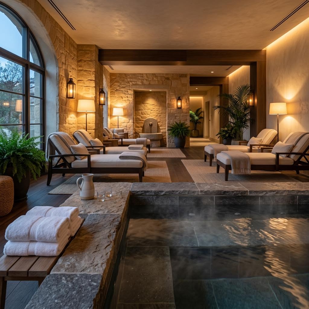 Illustrativer Hotel-Wellnessbereich